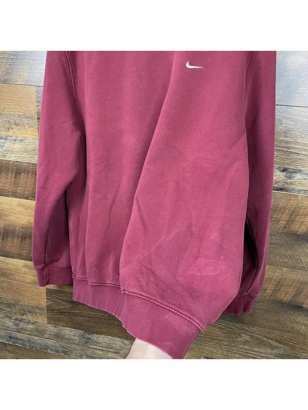 Vintage Y2K Nike Burgundy Red Crewneck Pullover Mens Large